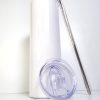 Bicchiere termico con canuccia in Acciao inox 880 ml personalizzabile